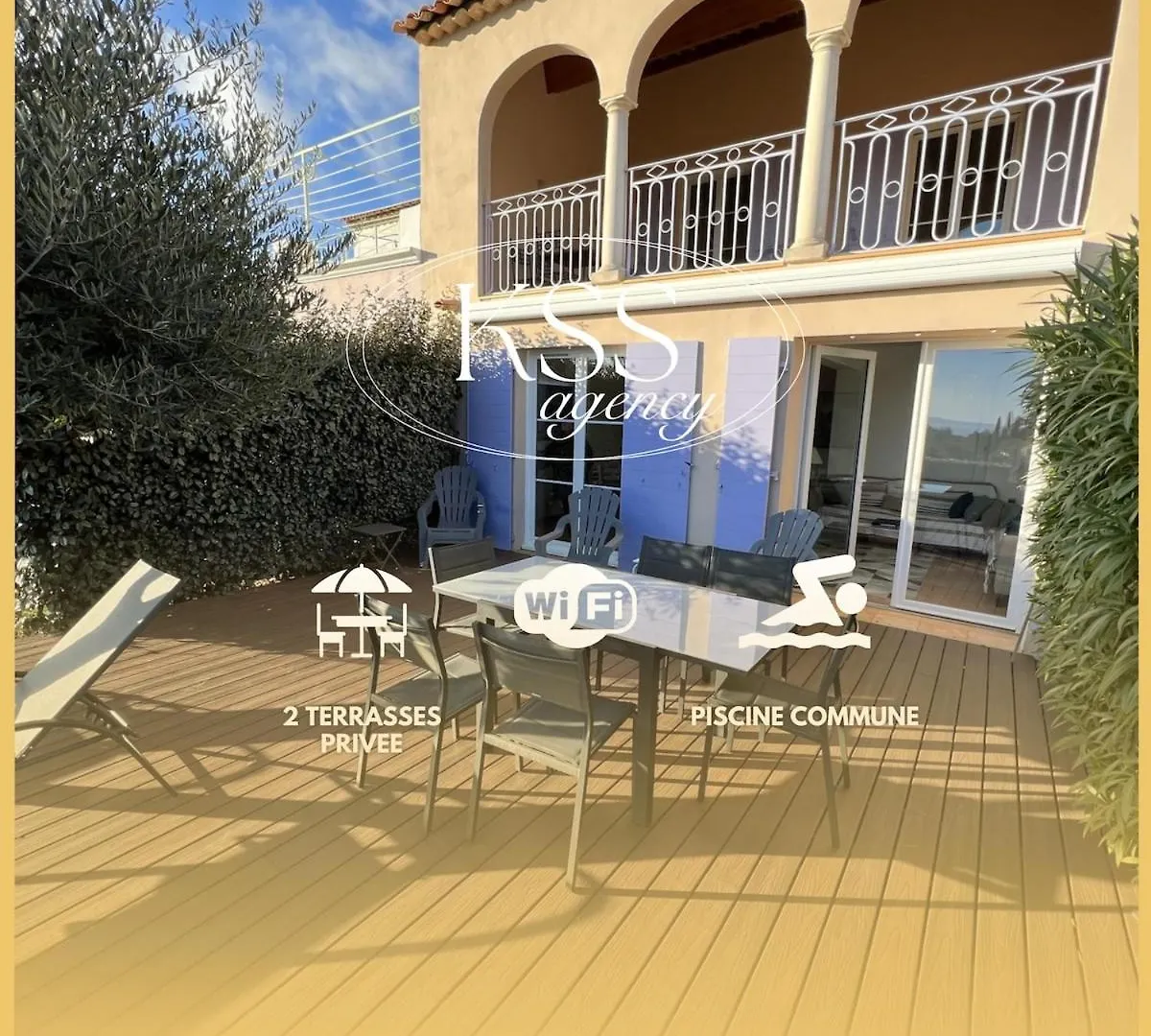 Appt 87M2 - 3 Etoiles - Parking - Wifi - Clim - Piscine location
